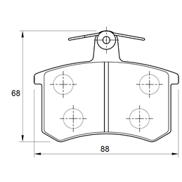 BMW 3 Series 333i E30 M30 6 Cyl 3210 Eng 1985-1987 Rear Brake Pads