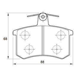 Audi A4 2.4 E B5 AJG 6 Cyl 2393 Eng 1997-2001 Rear Brake Pads