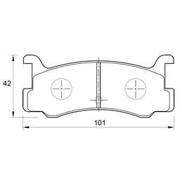 Ford Laser 2.0i RS 16V FE 4 Cyl 1998 Eng 1991-1994 Rear Brake Pads