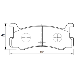 Ford Meteor 2.0 FE 4 Cyl 1998 Eng 1991-1993 Rear Brake Pads