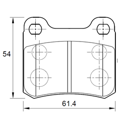 Mercedes 230 230E W124 4 Cyl 2299 Eng 1986-1990 Rear Brake Pads