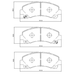 Isuzu KB Series KB300 D-TEQ 130KW 4 Cyl 2999 Eng 2013-2018 Front Brake Pads