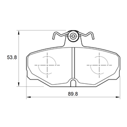 Toyota Hi-Lux 2.4 S 22R 4 Cyl 2366 Petrol Eng 1994-1998 Front Brake Pads