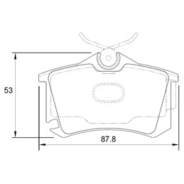 Landrover Freelander I 2.0 TDi 4 Cyl 1998 Eng 1998-2000 Rear Brake Pads