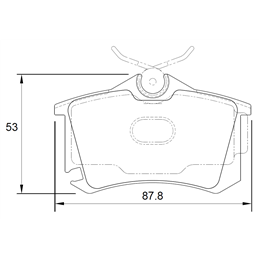 Volkswagen Polo 1.6 9N 77KW BTS 4 Cyl 1598 Eng 2006-2009 Rear Brake Pads