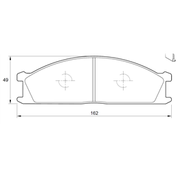 Nissan Patrol 4.8 185KW TB48DE 6 Cyl 4759 Eng 2003-2010 Front Brake Pads