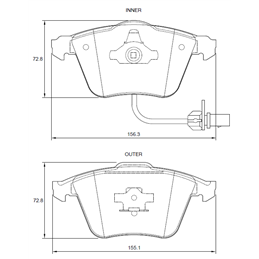 Audi A6 2.8 FSi 4F BDX 6 Cyl 2773 Eng 2007-2008 Front Brake Pads