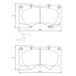 Toyota Hi-Lux 2.4 GD 110KW 2GD LO 4 Cyl 2393 Eng 2016- Front Brake Pads