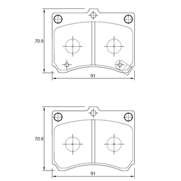 Mazda Etude 160E B6i 4 Cyl 1598 Eng 1995-1999 Front Brake Pads