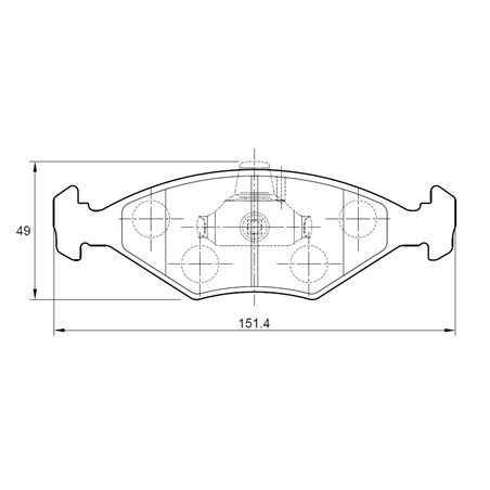 Fiat Siena 1.2 EL 4 Cyl 1242 Eng 2000-2005 Front Brake Pads