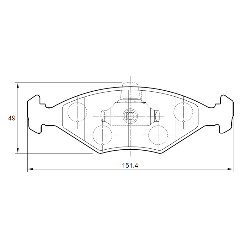 Fiat Siena 1.6 HL 4 Cyl 1580 Eng 2000-2005 Front Brake Pads