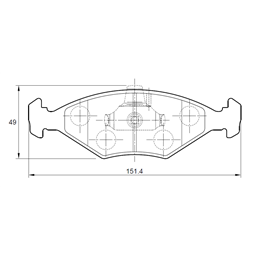 Fiat Palio II 1.2 GO! 4 Cyl 1242 Eng 2005-2008 Front Brake Pads