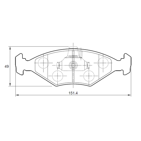 Fiat Palio II 1.2 GO! 4 Cyl 1242 Eng 2005-2008 Front Brake Pads