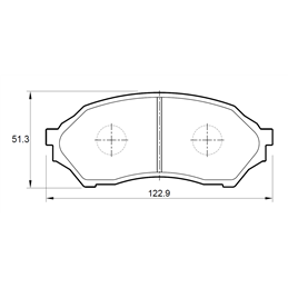 Mazda Etude 160iSE SPORTSWAGON ZMD 4 Cyl 1597 Eng 2001-2004 Front Brake Pads