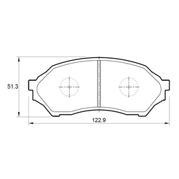 Mazda Etude 160iE ZMD 4 Cyl 1597 Eng 2000-2004 Front Brake Pads