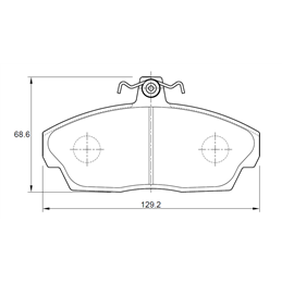 Mahindra Bolero 2.5 NEF 74KW 4 Cyl 2498 Turbo Diesel Eng 2006- Front Brake Pads