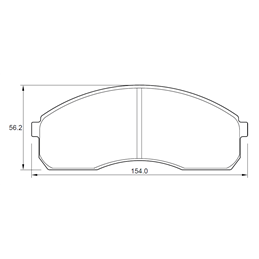 Kia Pregio 2.7 62KW J2 4 Cyl 2665 Diesel Eng 2001-2007 Front Brake Pads