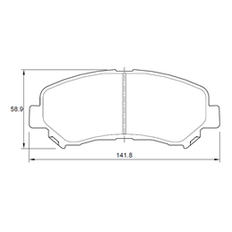 Nissan Qashqai I 1.6 81KW HR16DE 4 Cyl 1598 Eng 2008-2014 Front Brake Pads