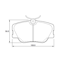 Mercedes 200 200E W124 4 Cyl 1997 Eng 1990-1993 Front Brake Pads