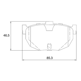 Hyundai Tiburon 2.7 VS 6 Cyl 2656 Eng 2003-2007 Rear Brake Pads