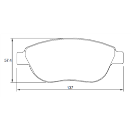 Peugeot 307 1.6 TU5 4 Cyl 1587 Eng 2001-2008 Front Brake Pads