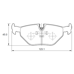 BMW 7 Series 750iL E32 M70 12 Cyl 4988 Eng 1988-1994 Rear Brake Pads