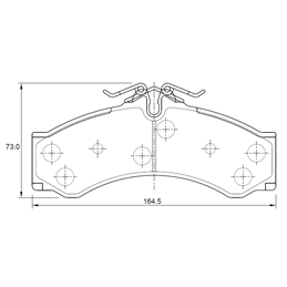 Mercedes Sprinter I 411 CDi 904 80KW OM611 Eng 2000-2006 Rear Brake Pads