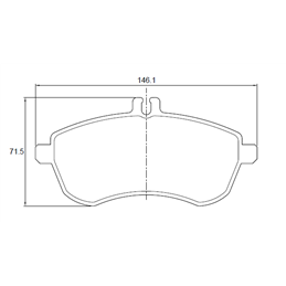 Mercedes C Class C220CDi W204 125KW OM651 4 Cyl 2143 Eng 2008-2010 Front Brake Pads