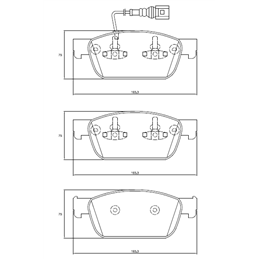 VW Kombi T6 2.0 TDI CAAC 16V 103KW 15-21 Front Brake Pads