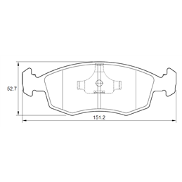 Fiat Punto 1.4 2011 Front Brake Pads