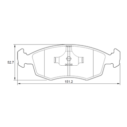 Fiat Punto 1.4 16V 199 77KW 4 Cyl 1368 Eng 2012-2016 Front Brake Pads