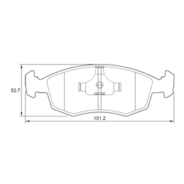 Fiat 500 0.9 Twin Air Turbo 63KW 2 Cyl 875 Eng 2016- Front Brake Pads