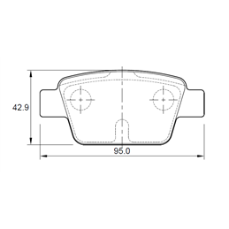 Fiat Stilo 1.9 JTD 192 192-A1.000 4 Cyl 1910 Eng 2003-2006 Rear Brake Pads