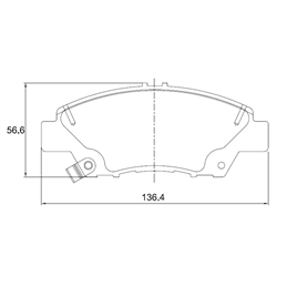 Honda Jazz III 1.5 i-VTEC 88KW 4 Cyl 1497 Eng 2008- Front Brake Pads