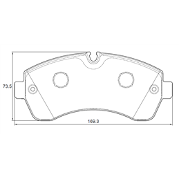 Volkswagen Crafter I 50 2.0 TDi 2E 2F 120KW CKUB 4 Cyl 1968 Eng 2012- Front Brake Pads