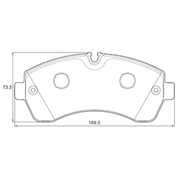 Mercedes Sprinter II 518 CDi 906 135KW OM642LA 6 Cyl 2987 Eng 2009-2011 Front Brake Pads