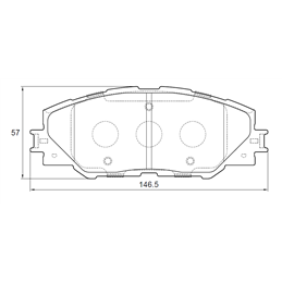 Toyota Rav4 IV 2.5 2AR-FE 16V 131KW 13-19 Front Brake Pads