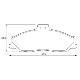 Ford Ranger 2500 D 64KW 4 Cyl 2499 Eng 2000-2007 Front Brake Pads