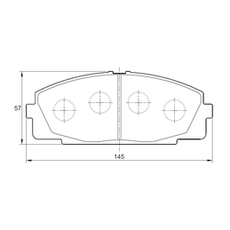 Toyota Quantum 2.7 111KW 2TR-FE 4 Cyl 2694 Eng 2005-2010 Front Brake Pads