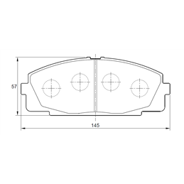 Toyota Quantum 2.7 111KW 2TR-FE 4 Cyl 2694 Eng 2010-2019 Front Brake Pads