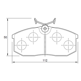Ford Courier 1600 4 Cyl 1587 Eng 1986-1991 Front Brake Pads