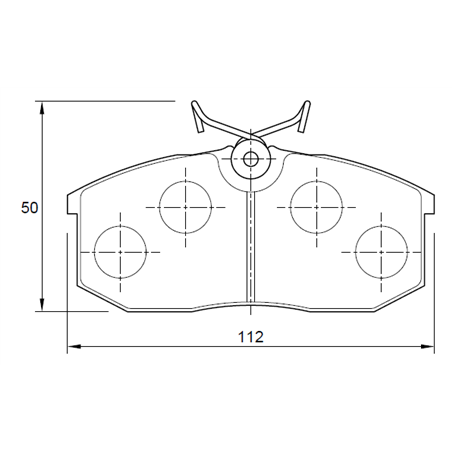 Ford Courier 1600 4 Cyl 1587 Eng 1986-1991 Front Brake Pads