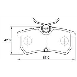 Ford Fiesta 2.0 ST150 110KW Duratec HE 4 Cyl 1998 Eng 2005-2006 Rear Brake Pads