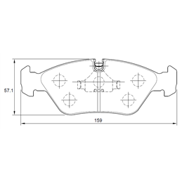 BMW 5 Series 525E E28 M20 6 Cyl 2693 Eng 1987-1989 Front Brake Pads