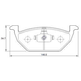 Jeep Cherokee II 2.8 CRD KJ 120KW 4 Cyl 2755 Eng 2003-2006 Rear Brake Pads