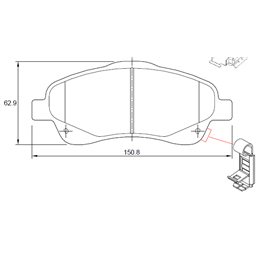 Toyota Verso I 160 81KW 3ZZ-FE 4 Cyl 1598 Eng 2005-2009 Front Brake Pads