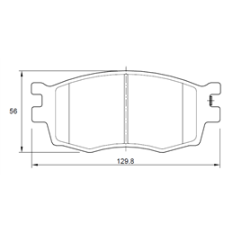 Kia Rio II 1.6 82KW G4ED 4 Cyl 1599 Eng 2008-2010 Front Brake Pads