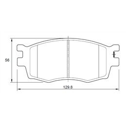Kia Rio II 1.4 70KW G4EE 4 Cyl 1339 Eng 2005-2010 Front Brake Pads