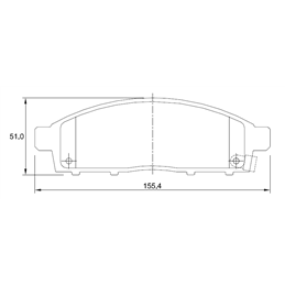 Mitsubishi Triton 2.5 Di-DC 131KW 4 Cyl 2477 Eng 2013-2016 Front Brake Pads