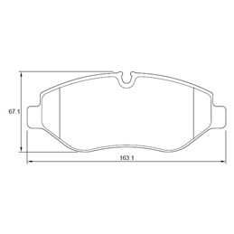 Mercedes Vito II VITO 120 CDi 639 150KW OM642LA 6 Cyl 2987 Eng 2009-2011 Front Brake Pads